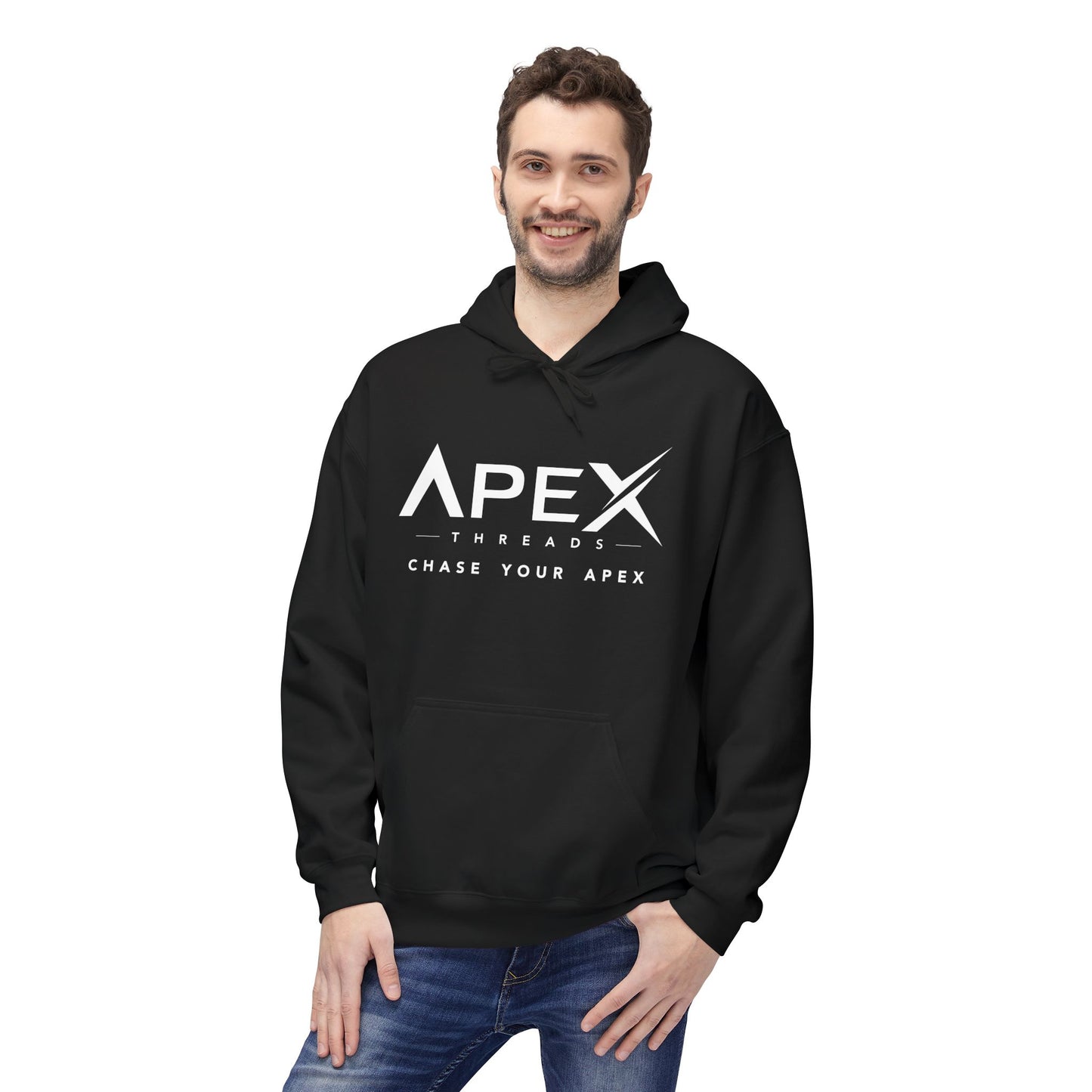 CHASE YOUR APEX. Unisex Midweight Softstyle Fleece Hoodie (5 color options)